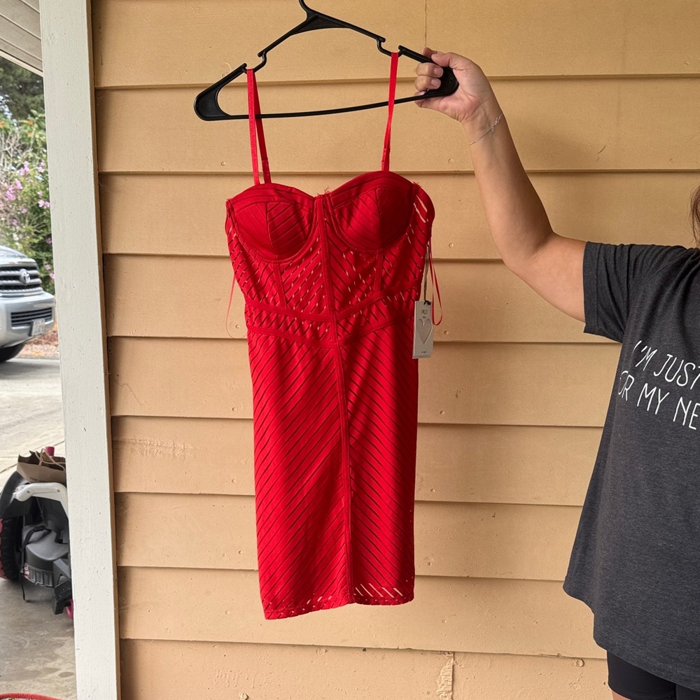 Elegant Red Women's Dress